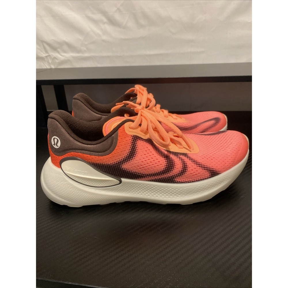 Lululemon‎ Beyondfeel Running Shoes Juicy Peach Bone Espresso Women's Size 8